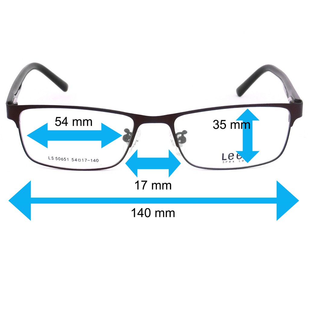lees-แว่นตา-รุ่น-50651-c-12-สีน้ำตาล-กรอบเต็ม-ขาสปริง-วัสดุ-สแตนเลส-สตีล-สำหรับตัดเลนส์-eyeglasses