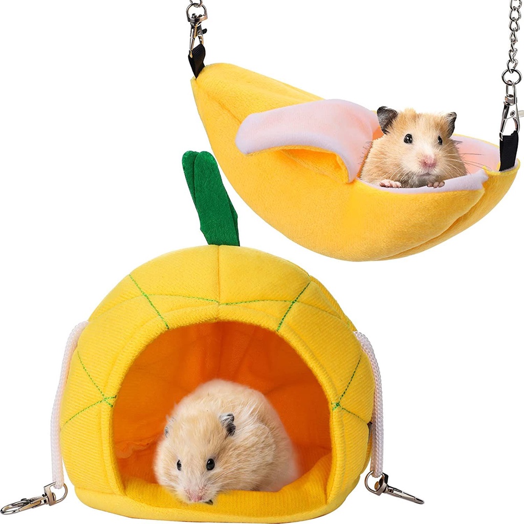 ภาพสินค้าDAPHNE Soft Hamster Hammock Guinea Pig Animals Hamster Hanging House Cage Bed Cage Rat Chinchilla Small Pet House จากร้าน daphne.th บน Shopee ภาพที่ 3