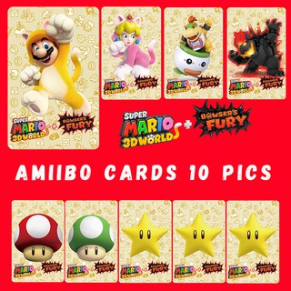 ภาพขนาดย่อของภาพหน้าปกสินค้าAmiibo Card สําหรับ Mario 3 D World And Bowser ' S Fury 10 ชิ้น Nfc Card จากร้าน gulangchuanshuo3.th บน Shopee ภาพที่ 4