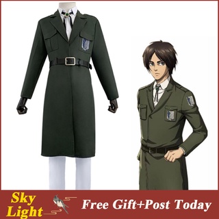 ภาพหน้าปกสินค้าเสื้อแจ็กเก็ตคอสเพลย์ Attack on Titan Levi Shingek No Kyojin Scouting Legion Soldier สําหรับผู้ชาย ซึ่งคุณอาจชอบราคาและรีวิวของสินค้านี้