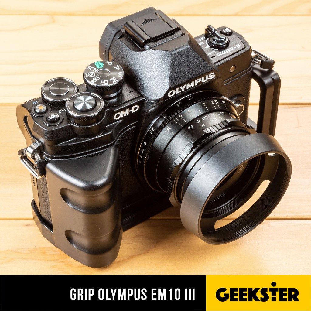 RJ เคสกล้อง Grip กริป OLYMPUS EM10 III L-Plate ( LB-EM10 mk3 / OMD E ...