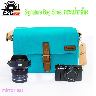 📷 กระเป๋ากล้อง เหมาะสำหรับกล้อง mirrorless พร้อมเลนส์ 2 ตัว SIGNATURE BAG STREET BLUE S1149 590 บาทเท่านั้น พร้อมส่งจร้า