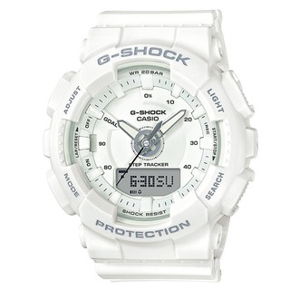 【 Ready Stock 】 Casio G-Shock S-Series GMAS130 สีขาวขั้นตอนติดตามผู้หญิง Sport Watch