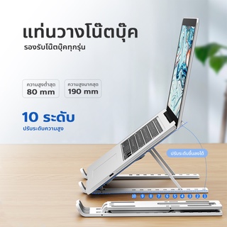 แท่นวางโน๊ตบุ๊ค ขาตั้งแล็ปท็อป แบบอลูมิเนียม และ แบบ ABS-พลาสติก สําหรับ notebook macbook Lapto N3 # B5 / B9