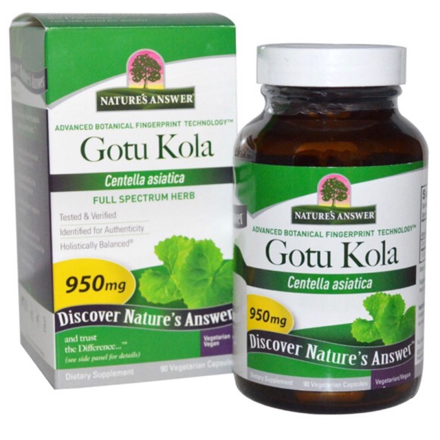ภาพหน้าปกสินค้าฉลากใหม่ ใบบัวบก (Gotu Kola) 950 mg ลดอาการแพ้ เพิ่มคอลลาเจน ช่วยสมานผิว ต้านการอักเสบ แก้ร้อนใน 90หรือ180 capsule