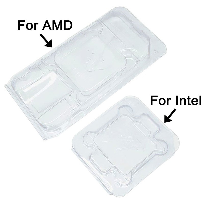 ⚡️สําหรับ AMD / Intel CPU กล่องป้องกันพลาสติก CPU โปรเซสเซอร์กล่องป้องก ...