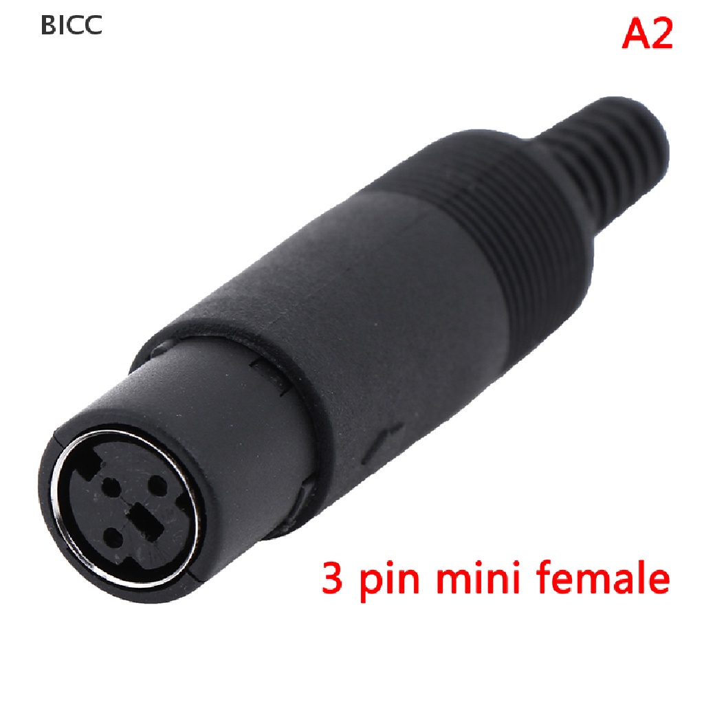 BI Mini DIN Plug Socket Connector 3/4/5/6/7/8 PIN Chassis Cable Mount ...