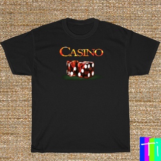 เสื้อยืดแขนสั้น ผ้าฝ้ายแท้ พิมพ์ลายสัญลักษณ์ภาพยนตร์ Casino Mafia สําหรับผู้ชาย
