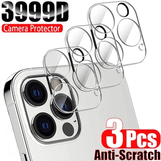 3Pcs ฟิล์มกระจกนิรภัยกันรอยกล้องหลัง iPhone 14 13 12 11 Pro Max Mini Plus
