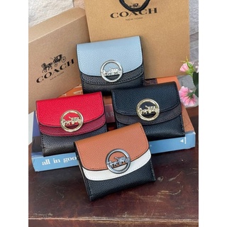 )  Coach JADE SMALL DOUBLE FLAP WALLET (F88002)