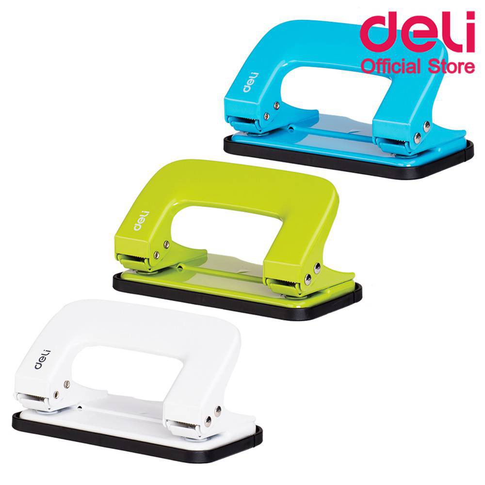 deli-0136-2-hole-punch-เครื่องเจาะกระดาษ-10-แผ่น-2-รู-สำหรับเข้าเล่ม-คละสี-ตุ๊ดตู่-ที่เจาะ-ที่เจาะกระดาษ-กระดาษ-school