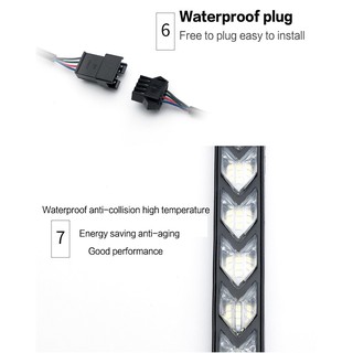 ภาพขนาดย่อของภาพหน้าปกสินค้าสี Daul LED Car DRL ไฟวิ่งกลางวันพร้อมสัญญาณไฟวิ่ง DRL ไฟแสดงการไหลสองสี ไฟวิ่งกลางวัน จากร้าน yilufeiyang.th บน Shopee ภาพที่ 5