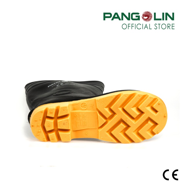 ภาพหน้าปกสินค้าPangolin(แพงโกลิน) รองเท้าบู๊ทนิรภัย/เซฟตี้พีวีซี(PVC) สูง14" รุ่นBOOT0016 สีดำ จากร้าน pangolin.official บน Shopee