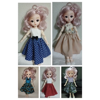 ชุดตุ๊กตา เสื้อผ้าต๊กตา ขนาด30ซม.handmade doll set 30cm.