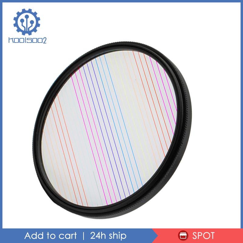 ภาพหน้าปกสินค้า1Pc Streak Filter Anamorphic w/Rotating Ring for Video 77mm Rainbow Streak