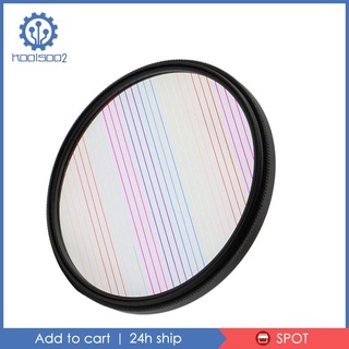 ภาพขนาดย่อของสินค้า1Pc Streak Filter Anamorphic w/Rotating Ring for Video 77mm Rainbow Streak