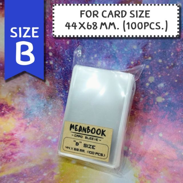 ซองใส่การ์ด Size B Card Sleeve (ขนาดการ์ด 44x68 mm.) Shopee Thailand