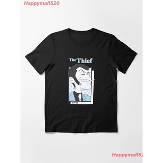 【100% cotton】New Lupin III The Thief Essential T-Shirt เสื้อยืด ดพิมพ์ลาย เสื้อยืดผ้าฝ้าย คอกลม cotton ความนิยม discount