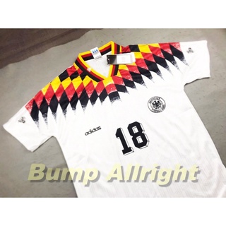 Retro : เสื้อฟุตบอลย้อนยุค Vintage ทีมชาติเยอรมัน เหย้า German Home 1994 + 18 KLINSMANN สุดคลาสสิค !!