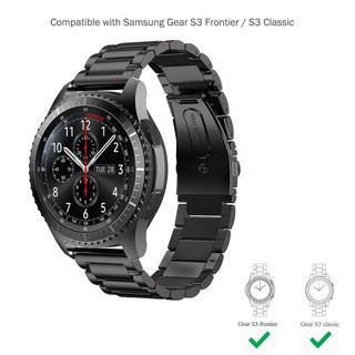 ★ 22 มม. สายคล้องข้อมือสแตนเลสสำหรับ Samsung Gear S3 Frontier / S3 Classic