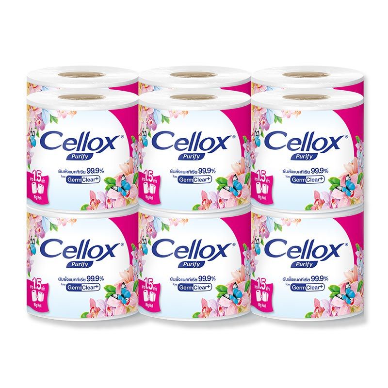 Cellox เซลล็อกซ์ พิวริฟาย กระดาษบิ๊กโรล 6 ม้วน/12 ม้วน | Shopee Thailand
