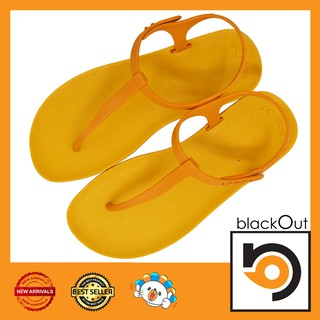 blackout Flipper Slingblack  / แตะหนีบรัดส้นเหลือง(หูเหลือง)