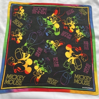Mickey mouse ผ้าเช็ดหน้ามิกกี้เม้าส์ วินเทจ โพกผมได้