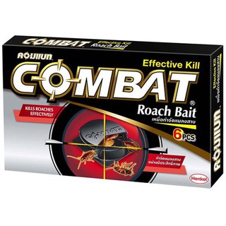 เหยื่อกำจัดแมลงสาบ COMBAT ตลับบรรจุเหยื่อออกแบบเพื่อป้องกันการสัมผัสสารเคมี สะดวก สะอาด ไร้กลิ่นฉุน ใช้ได้นาน 3 เดือน (ข