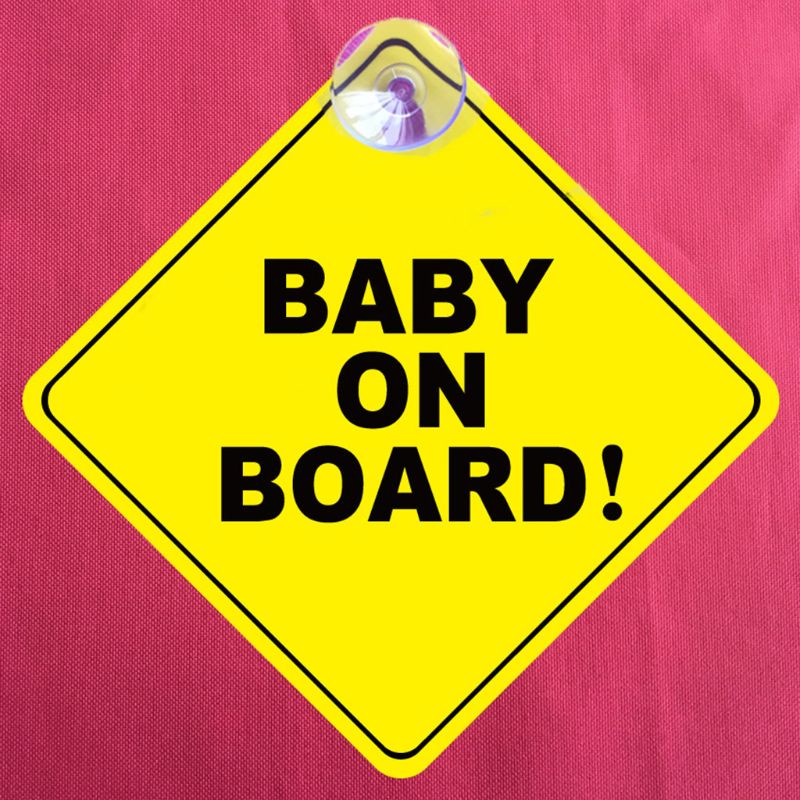edb-baby-on-board-สติกเกอร์สะท้อนแสง-สีเหลือง-สําหรับติดตกแต่งรถเข็นเด็ก