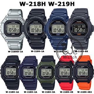 ร้านแนะนำCASIO ของแท้รุ่น W 218HC W 218HD W 218H W 219H นาฬิกาผู้ชาย ยอดนิยม กล่องและรับประกัน 1ปี W218H W218 W219H W219 img 3