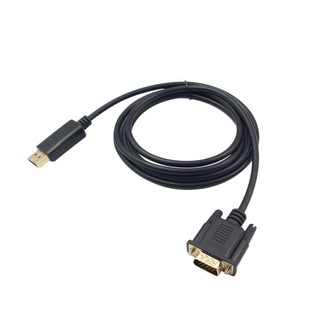 สินค้า พอร์ตแสดงผลชาย 1.8 มม. DP to VGA Male Adapter Cable Cable สายเคเบิลวิดีโอ 1080p