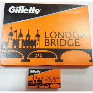 ใบมีดโกน ยิลเลตต์ ลอนดอน บริดจ์ Gillette london bridge  1 แพ็ค*10 กล่องเล็ก