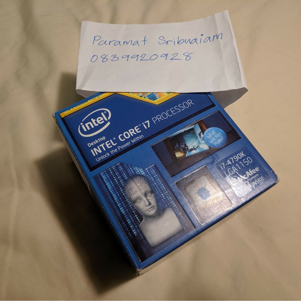 CPU Intel Core i7 4790K 4.00 GHz LGA1150 ( พร้อมกล่อง Intel + ฮีตซิงค์ ...