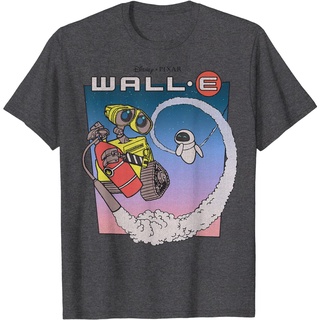 เสื้อยืด พิมพ์ลาย Disney Pixar Wall-E Fly Eve สไตล์เรโทร