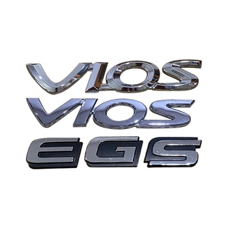 โลโก้ VIOS E G S ติดท้าย Toyota ราคาต่อชิ้น