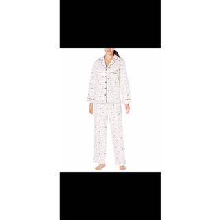 Family Pjs ชุดนอนลายใบไม้พื้นขาวแท้ป้ายห้อย