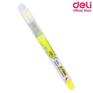 Deli U35470 Liquid Highlighter ปากกาไฮไลท์ สีเหลือง ขนาดหัว 1-5mm แพ็ค 1 แท่ง ปากกา อุปกรณ์เครื่องเขียน สีไฮไลท์ ไฮไลท์