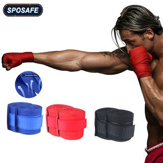 【1 คู่】sposafe มืออาชีพ แบบพกพา สายรัดข้อมือ สําหรับชกมวย Kickboxing เทปกีฬา สําหรับการป้องกันข้อมือ ผ้าพันข้อมือ สําหรับการป้องกันนิ้ว ผ้าพันข้อมือ