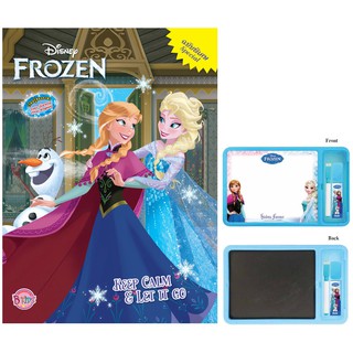 บงกช Bongkoch หนังสือเด็ก FROZEN Special KEEP CALM &amp; LET IT GO + กระดานเขียนลบได้