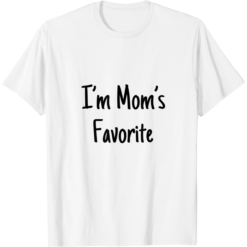 เสื้อยืดผ้าฝ้ายพิมพ์ลายขายดีเสื้อยืดคอกลมcrew-neckเสื้อยืด-พิมพ์ลายกราฟฟิค-im-moms-favorite-คุณภาพสูง-เหมาะกับของขวัญ