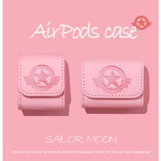 หนังหูฟังกรณี Sailor Moon สำหรับ AirPods3gen กรณีหูฟัง 2021 ใหม่สำหรับ AirPods3 หูฟังเข้ากันได้กับ AirPodsPro กรณี AirPods2gen กรณี