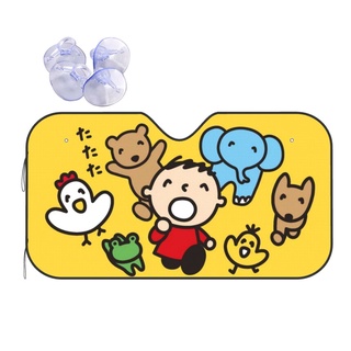 Sanrio Minna No Tabo ม่านบังแดดกระจกหน้ารถยนต์ พับได้ สะท้อนแสง UV หน้าต่างรถยนต์ ม่านบังแดด ม่านบังแดด ด้านหน้ารถยนต์ รักษาความเท่