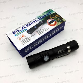 Everdayitems 0170301530 Flashlight ไฟฉายความสว่างสูง โหมด Flashlight ใช้ถ่าน ไฟขนาด 10000 Lumens