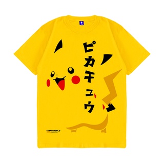 เสื้อยืดผู้ชาย เสื้อยืด พิมพ์ลายการ์ตูนโปเกม่อน Kizaru PIKACHU S-5XL