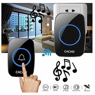 ภาพขนาดย่อของสินค้าตัวรีโมท+กริ่ง กริ่งประตูไร้สาย ออดเรียก กันน้ำ Wireless doorbell มี 36 เสียง ดนตรีmi-9