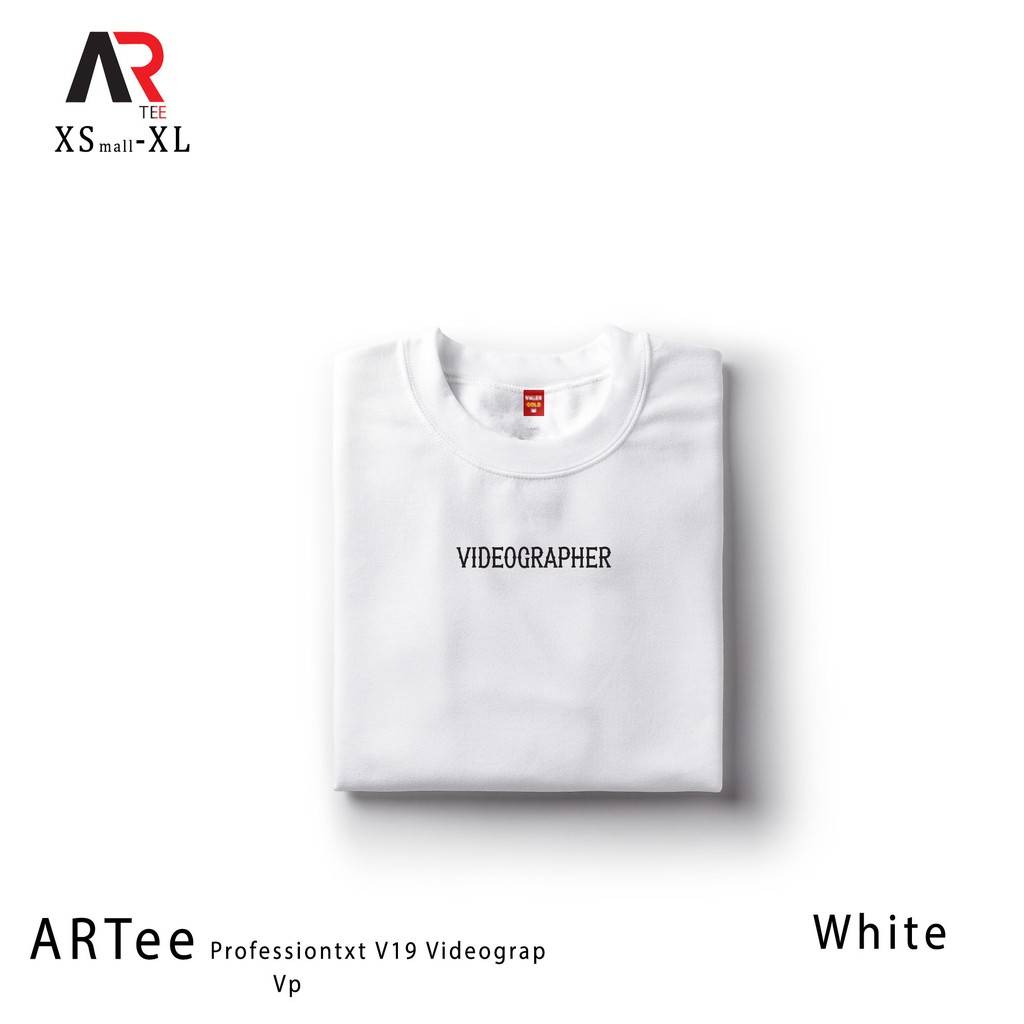 เสื้อยืดสีขาว-artees-professiontxt-tshirt-v19-เสื้อแฮ็ปวิดีโอ-unisex-เสื้อยืดที่กําหนดเองสําหรับผ