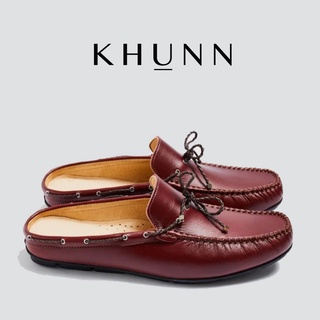 สินค้า KHUNN (คุณณ์) รองเท้ารุ่น RICKY สี แดงเข้ม