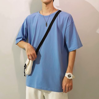 เสื้อเกาหลีท่าเรือลมTเสื้อผู้ชายเสื้อผ้าหลวมชายแขนสั้นinsน้ำฤดูร้อนฮาราจูกุสไตล์ผู้ชายน้ำTideแบรนด์
