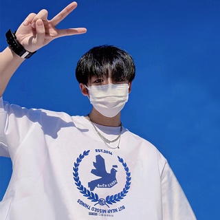 [S-5XL] Cdg ADER เสื้อยืดคอกลม แขนสั้น พิมพ์ลายกิ่งมะกอก สันติภาพ ทรงหลวม แฟชั่นฤดูร้อน สําหรับผู้ชาย ใหม่