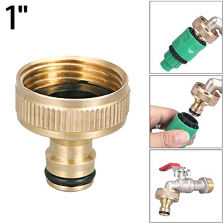 1 Inch Brass Fitting Adaptor Hose Tap Faucet Water Pipe Connector-Garden-Adapter